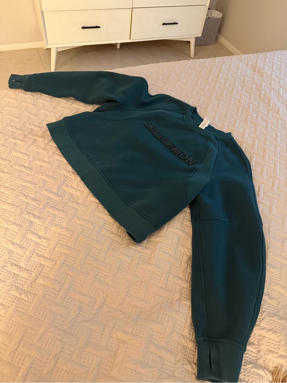 lululemon athletica Teal Green Kids Crewneck Sweatshirt